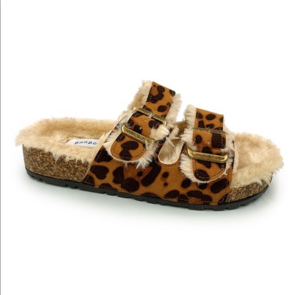 Bamboo Leopard Sandals
